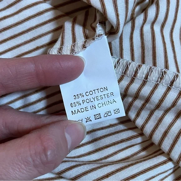 Boutique | Striped Women's Top | Lace Detail - Picture 6 of 13